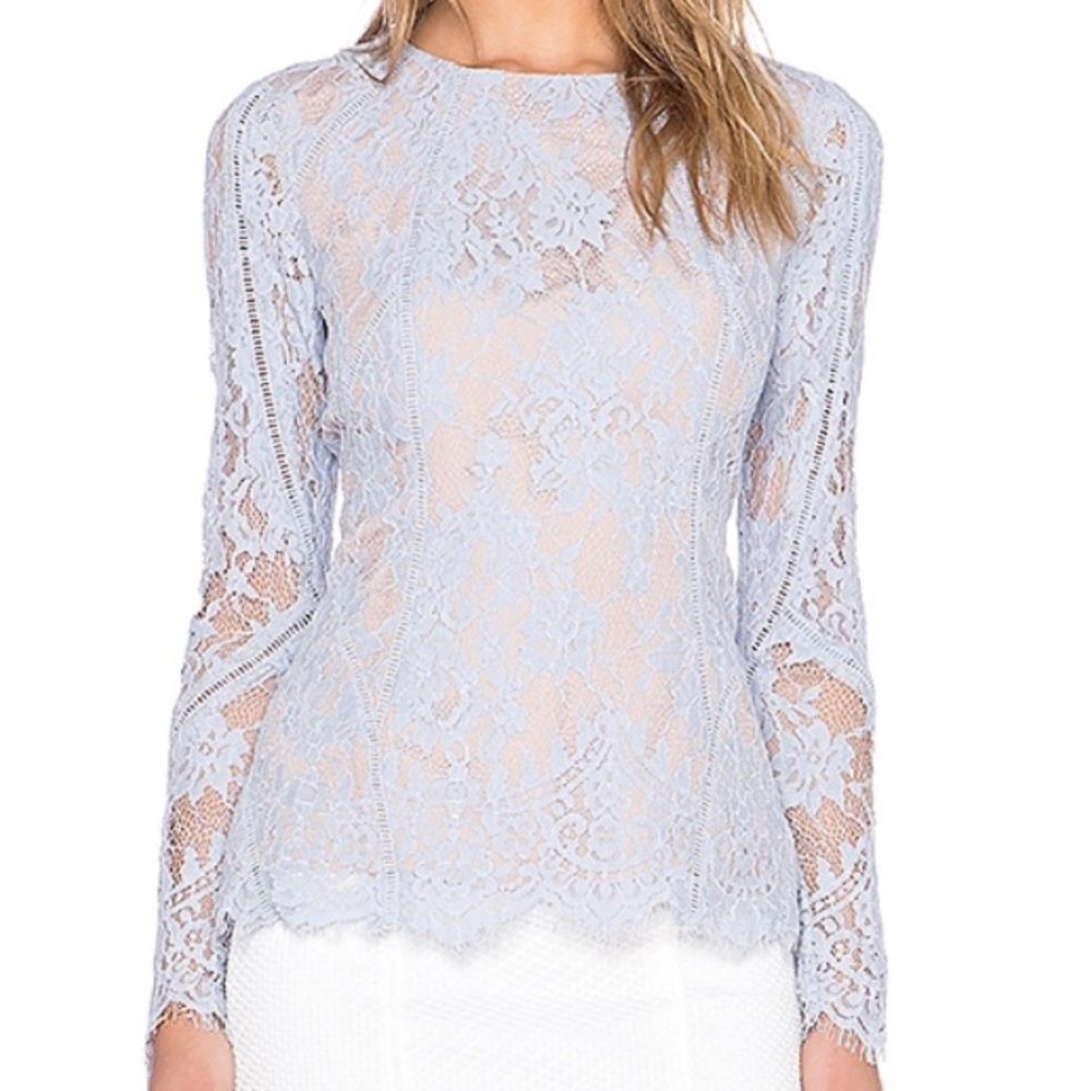 Stylestalker long-sleeve lace top